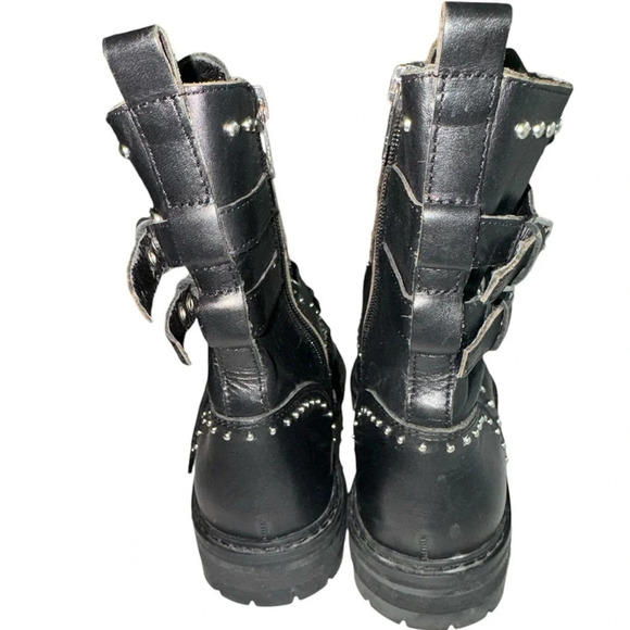 Marc Fisher LTD JOSETTE Combat Stud Lug Boots 6 - Picture 5 of 10